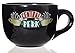 Friends Central Perk Latte Coffee Mug 16oz - Choose White or Black (Black 16oz)