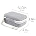 co2CREA Hard Travel Case Replacement for Fujifilm Instax Mini Link 3 2 1 Smartphone Printer (Ash White Case + Inside White)