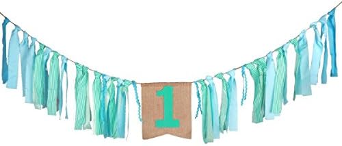 Sepweed Highchair Banner First Birthday Decorations Burlap Party Supplies Burlap banner for baby Boy