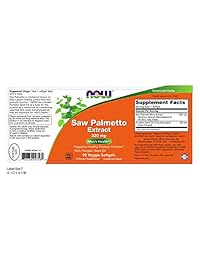 Now Foods Saw Palmetto Extracto 320 mg – 90 softgels (2 unidades) – 180 Total softgels