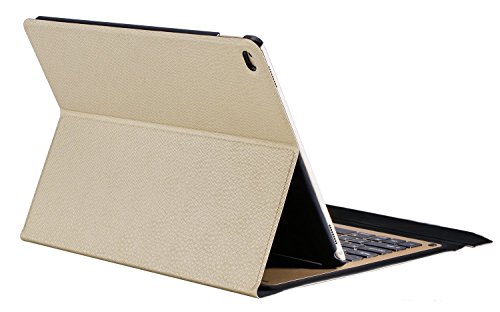 Vostrostone ipad pro ultra-thin aluminum Bluetooth Keyboard Portfolio Case for Apple ipad pro 12.9 inch tablet