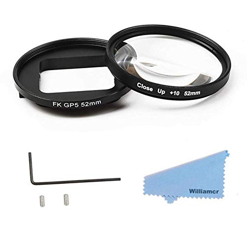 52mm Professional Underwater Photography Close-Up Macro Filter 10X Magnificatoin High Definition Lens for GoPro HERO7 Black,HERO6 Black,HERO5 Black and Hero(2018)