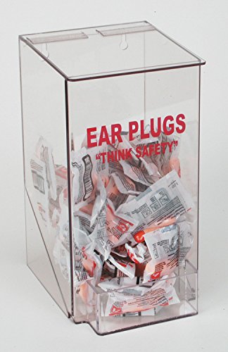 Industrial Grade 4GMR9 Clear PETG Ear Plug Dispenser, 13 X 6 X 8