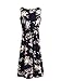 MakeMeChic Women's Sleeveless Casual Swing Beach Summer Long Tank Dress Navy-Floral L
