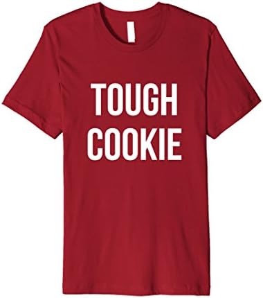 Mens Tough Cookie Fun Attitude TShirt Medium Cranberry