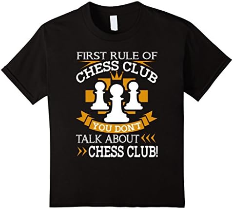 unisex-child Chess Shirt - Chess Player Tee Shirt 6 Black