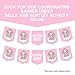 Pink Elephant Cupcake Toppers Cake Picks - Girl Baby Shower Decorations Supplies - 25 pieces