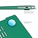 IBENZER Compatible with Old Version MacBook Air 13 Inch Case (2010-2017 Release). Models: A1466 / A1369, Plastic Hard Shell Case with Keyboard Cover for Mac Air 13, Peacock Green, A13LMGN+1