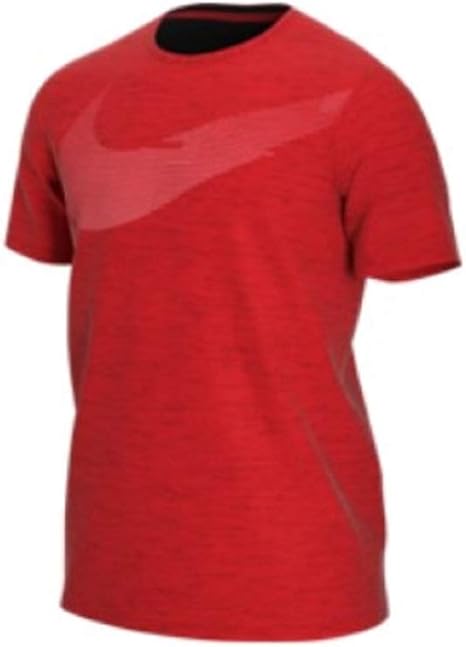Nike Men's Dry Tee Dri Fit Cotton Swoosh Energy, University Red/Black, 3X-Large-T: Amazon.in 