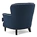 Christopher Knight Home CKH Diamond Tufted Fabric Club Chair, Dark Blue
