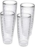 4-pack Insulated 26 Ounce Tumblers - BPA-Free - Made in USA - Clear