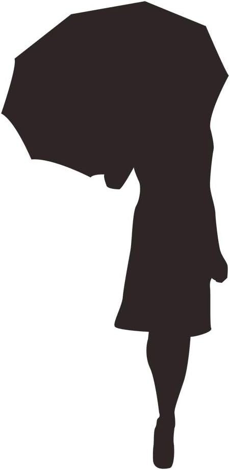 Amazon Home Find ウォールビニールデカール 女性シルエット 女の子 壁デカール 寝室 女の子 傘を歩く女の子 装飾 自己粘着ビニールアート レディールーム 女の子 男の子の部屋 壁画 13 4インチ X 27 6インチ ウォールステッカー オンライン通販