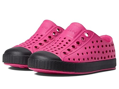 Native Shoes Kids Unisex Jefferson Slip-on Sneakers (Little Kid/Big Kid)  Resort Pink/Jiffy Black Little Kid M in Bahrain Whizz Loafers