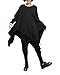 ELLAZHU Women Baggy Crew Neck Asymmetric Hem Solid T shirt Onesize GY805 A