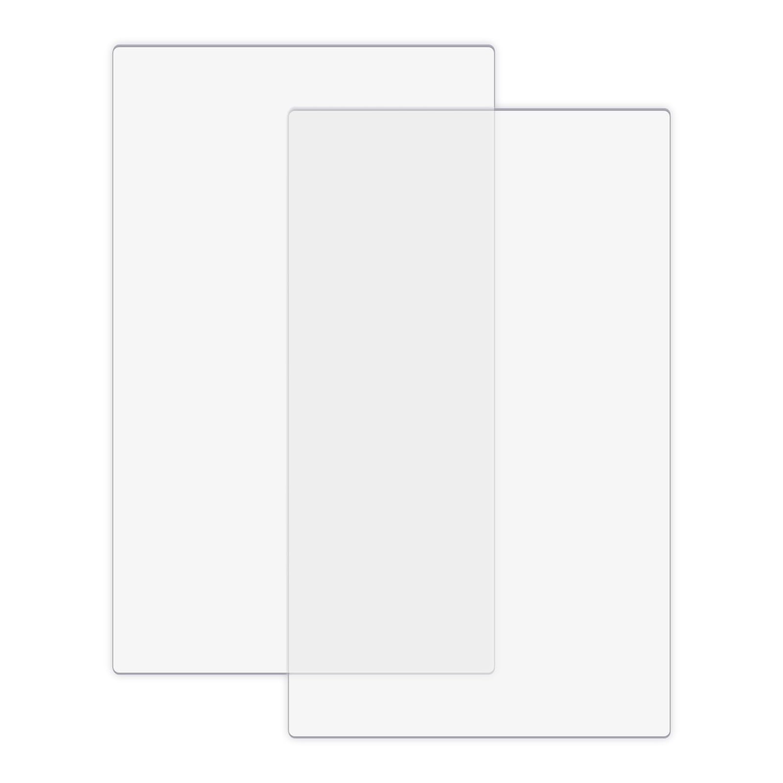 2Pcs/1 Pair Cutting Pads Compatible with BSP & BS Switch Plus Die Cutting Machine,Clear Polycarbonate Plastic Cutting Plates,Pads Die Cutting Plates for Embossing Crafting （15 x 8 3/4 x 1/8 inch）