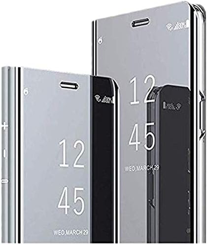 Mirror Samsung Galaxy A7 2018 Case - Samsung Galaxy A7 2018 Case Metal Plating Smart Flip Protective Makeup Mirror Case