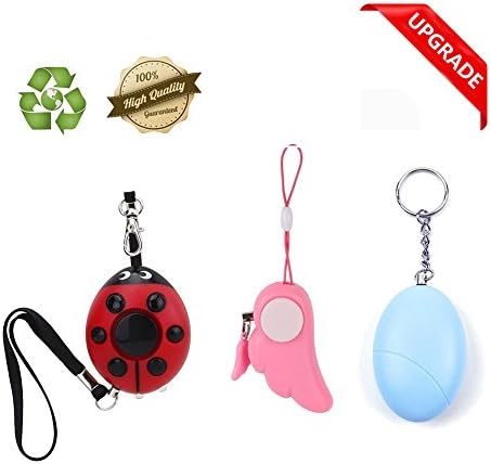 Personal Alarm for Women, Self Defense Emergency Alarm for Kids, 130DB Loud Safesound Keychain Alarm Protect Herself - 3 Pack