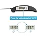 Instant Read Cooking Meat Thermometer - Super Fast Digital Electronic Kitchen Food Thermometer With Collapsible Internal Probe For Grill Cooking BBQ Oven Smoker Meat Kitchen Candy and Bath Water