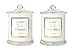 LA JOLIE MUSE Candle Gift Set, 2 Pack Plumeria & Jasmine Candle, Holiday Candles Gifts for Women, Natural Soy Wax Candles, Long Burning, 20 Ounce