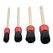 Detail Brush Kit (Set of 4) - Premium Brushes for Cleaning Wheels, Engine, Interior and Emblems
