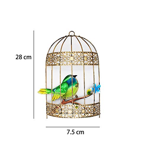 image for VOTENVO Galvanized Colorful Art Birdcage Wall Décor Metal Bird Cage W