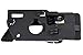 PT Auto Warehouse HY-2508A-FR - Interior Inside Door Handle, Black - Front Right Passenger Side, Replaces 826202C000LK