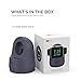 AhaStyle iWatch Stand Silicone Charging Dock Holder Accessories for Apple Watch Series 8/Ultra/SE2/7/6/SE/5/4/3/2/1(49/45/44/42/41/40/38mm), Supports Nightstand Mode【Adapters NOT Included】(Navy Blue)