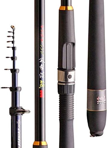 Lsrryd Fishing Rod ,Telescopic Carp Carbon Fiber Ultra-light Hard Freshwater Saltwater Travel for Trolling Surf Casting (Size : 3.0m)