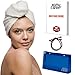 uProCare Hair Towel Wrap Turban for Women Bamboo and Cotton fiber Fast Drying Anti-Frizz Super Absorbent