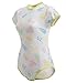 Littleforbig Adult Baby & Diaper Lover (ABDL) Button Crotch Romper Onesie - Nursery Pattern (S) Yellow
