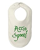 Accio Spoon Bib Funny Baby Shower Gift by BeeGeeTees 02284-BIB