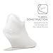 Feetures High Performance Ultra Light Cushion Ankle Sock - No Show Socks for Women & Men with Heel Tab - White, M (1 Pair)