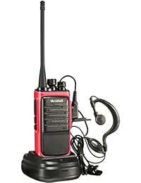 Arcshell Radios de dos vías recargables de largo alcance con auricular Paquete de 4 Walkie Talkies UHF 400 470 MHz Batería de ión de litio y cargador incluidos