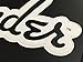 Fender Guitars Sticker - White Matte Logo