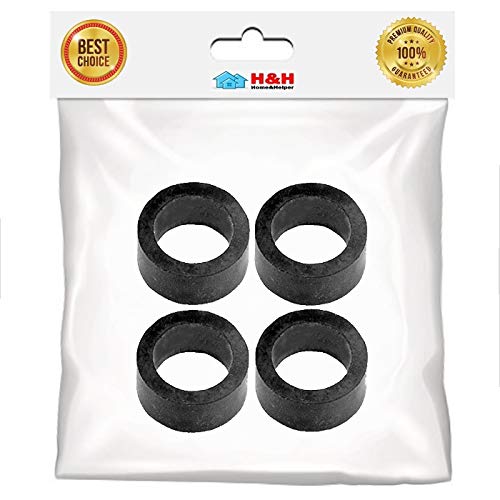 (H&H) Plumbing HVAC 4 Pieces Boiler GAGE Gauge Sight 5/8" OD Glass Rubber WASHERS GASKETS