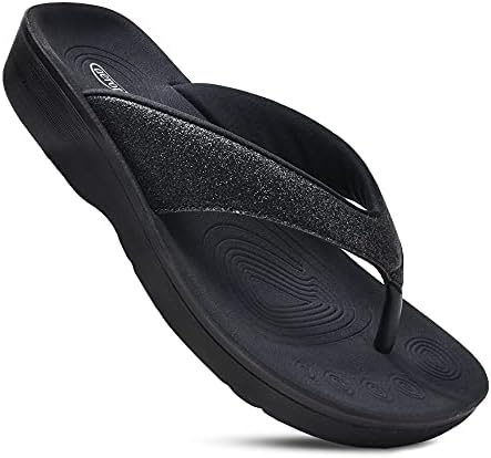 AEROTHOTIC Women's Orthotic Comfort Thong Sandal And Flip Flops
