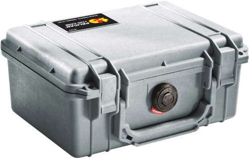 Pelican 1150 camera case with foam (silver)