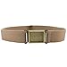 Dapper Snappers Made in USA Boys Big Kids Elastic Stretch Belt with Easy - Magnetic Buckle, Beige