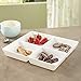 Avant 4-Compartment Plastic Appetizer Serving Tray | set of 4 White