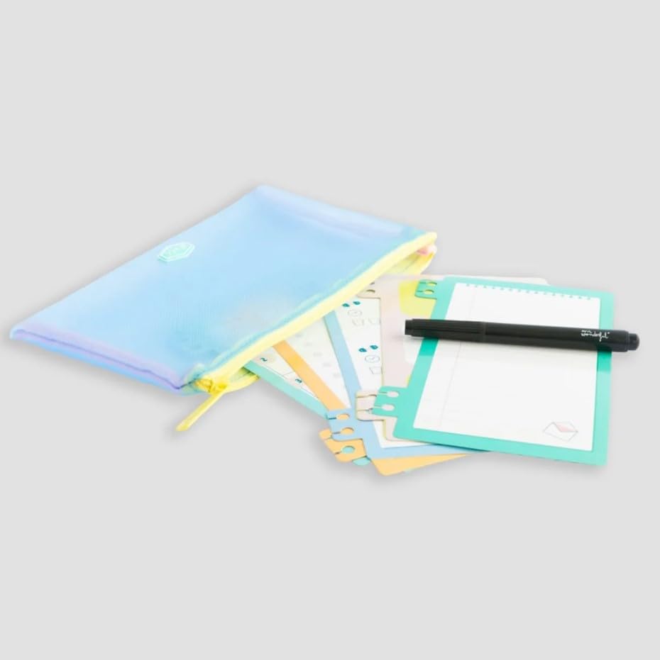 Mr.Wonderful Never Stop Dreaming Pencil Case + Whiteboard Sheets