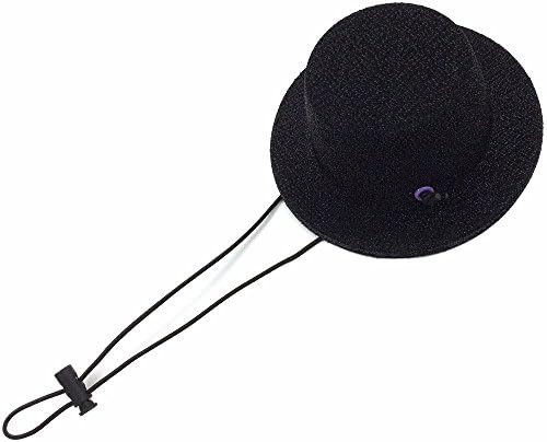 Small Size Handcrafted Black Pet Hat Costume Cat Hat Dog Hat Toy Hat Novelty Cosplay Hat Adjustable Black String
