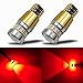 iBrightstar Newest 12-24V Super Bright 194 912 921 168 175 2825 W5W T10 LED Bulbs with projectors For Car Interior Dome Map Door Courtesy License Plate Tail Brake Lights,Brilliant Red primary