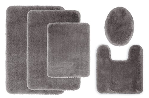 STAINMASTER TruSoft Luxurious Bath Rug, 21-By-36 Inch Cobble Stone Grey - Thumbnail 2