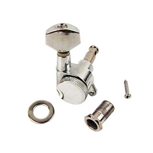 IKN 6R Chrome Auto Lock Electric Guitar Tuning Pegs Tuning Keys Metal Tuners Machine Heads