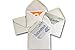 Small Visiting #17 Mr. & Mrs. White Mini Gift Card Envelopes Pointed Flap (50 Pack)