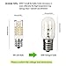 AKINDOO E17 LED Bulb, 4W Microwave Oven Appliance Light Bulbs, 40W Halogen Bulb Equivalent, 400LM, Non-Dimmable Corn Bulbs for Over The Counter Range Hood, Daylight White 6000K (2 Pack)