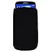 Black Universal Neoprene Shock Absorbing Proof Pouch Sleeve Case for iPhone 16 15 Plus 15 14 13 Pro Max Samsung Galaxy Note20 Ultra A15 A14 A35 A04s A54 Google Pixel 8 Pro 7 6 Pro
