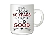 Mug Market It Took 60 Years to Look This Good Coffee Mug-60 Year Birthday Gift Coffee Mug, Ceramic Coffee Mug for Birthdays