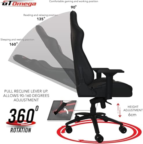 Ergonomic Gaming Gt Omega Pro Series Gaming Chair Omega Series