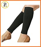 Presadee Calf Slimming 3D Compression Leg Shaping Massaging Effect Workout Circulation Toning Sleeve (Black)